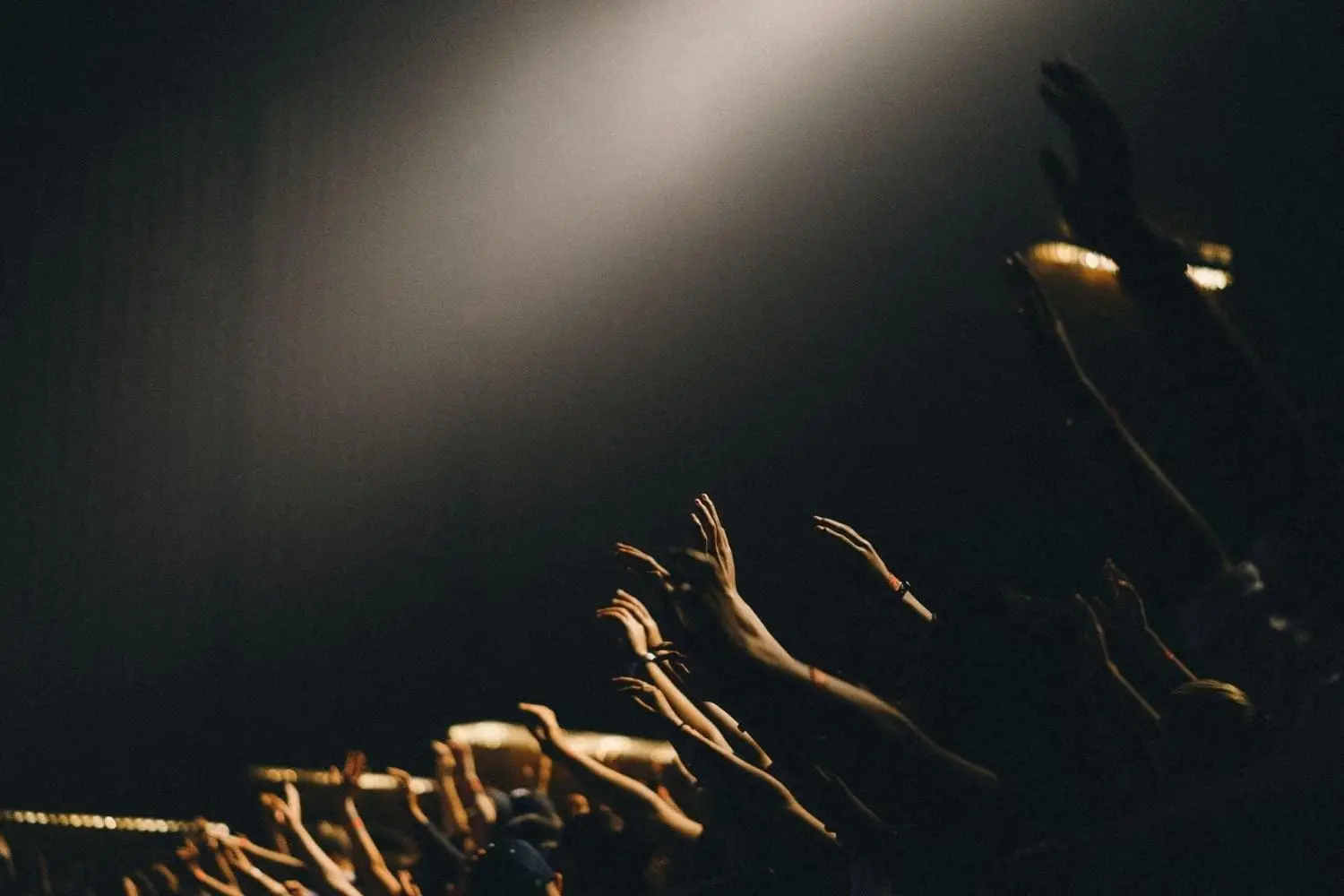 People gathering for church service, welcoming new members